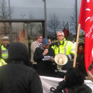 Philipp Tacer überbringt Solidaritätbekundung